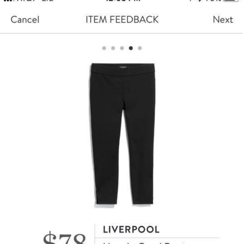 Liverpool Lincoln capri  (Navy)